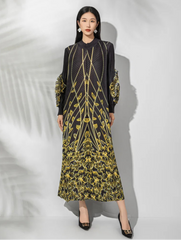 Luxury Plissé Ruffle Dress