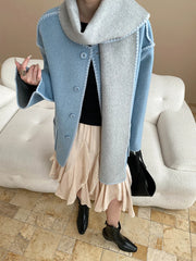 Luxury Wool-Blend Jacket & Scarf