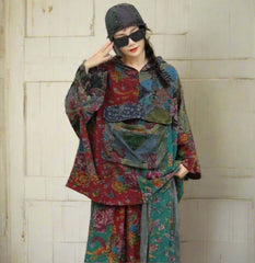 Luxury Boho Oversized Cotton & Linen Hoodie