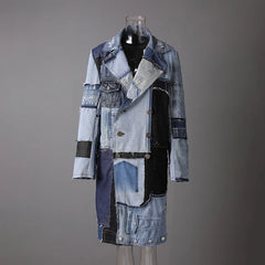Women's Luxury Denim Trench Coat