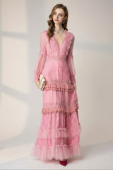 Couture Tiered Ruffle Dress