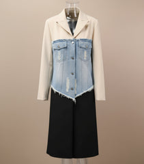 Couture Denim Trench Coat