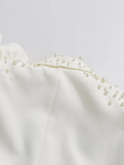 Luxury Pearl & Floral Blazer