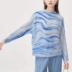 Luxury Micro-Pleated Knit Top