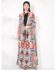 Luxury Plissé Stretchy Long Coat