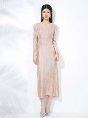 Luxury Pleated Cocktail Dress