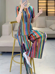 Luxury Plisse Trouser Set