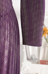 Luxury Floral Plissé Dress