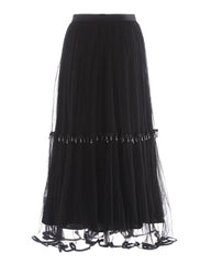 Luxury Tiered Mesh Skirt
