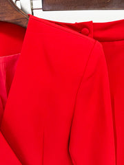 Women's Red Suit Set