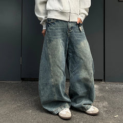 Men - Blue Super Baggy Jeans