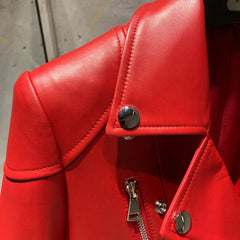 Luxury Sheepskin Asymmetric Jacket