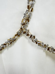 Embellished Cape Overlay Dress