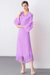 Luxury Cocktail Pleats Dress