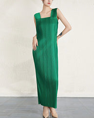 Luxury Pleated Shawl Dress