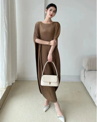 Elegant Pleated Caftan Dress