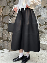 Luxury Minimalist A-Line Skirt