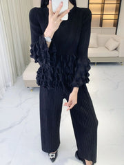 Luxury Bubble Pleats Top & Pants