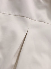 Asymmetrical Ruffle Trench Coat