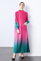 Truly Pleated Cuff Sleeve Dress