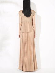 Modest Pleated Skirt Set