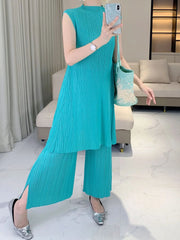 Truly Pleated Casual Pant Suit