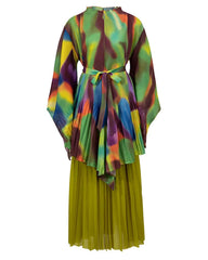 Luxury Pleated Tunic & Skirt