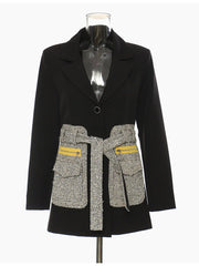 Women's Classic Tweed Pocket Blazer