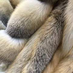 Full-Length Gold Fox Fur Coat