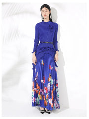 Petite Japanese Pleated Butterfly Skirt Set