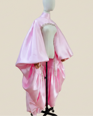 Luxury Beaded Floor-Length Cape