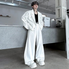 Men's Luxury Denim Blazer Pants Set