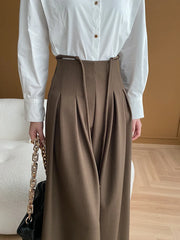 Luxe Wide-Leg High Waist Trousers