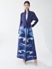 Women's Dreamy Japanese Pleated Maxi Coat