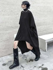 Luxury Asymmetrical Sweater Dress