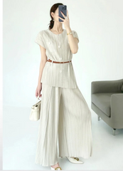 Luxe Pleated Top & Palazzo Pants