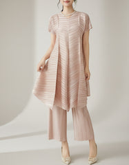 Luxury Travel Pleated Co-Ord