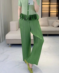 Truly Plisse Pant Suit Set