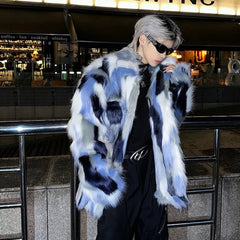 Men's Luxury Faux Fur Streetwear Jacket