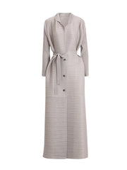 Truly Pleated Stretchy Long Coat