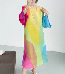Luxury Pleated Flowy Dress