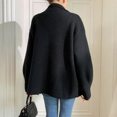 Luxury Thick Double-Knit Cardigan