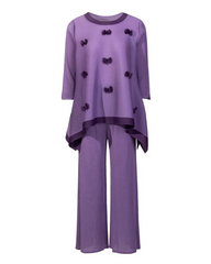 Plissé Pant Suit Travel-Ready