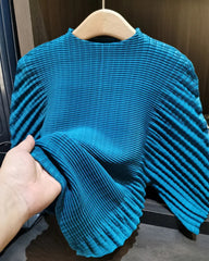 Elegant Accordion Pleated Top