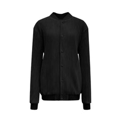 Luxury Plisse Bomber Jacket