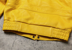 Men's Faux Leather Bomber Jacket
