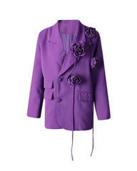 Luxury Oversized Floral Blazer