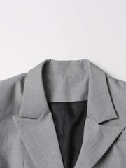 Premium Ruffled Peplum Blazer