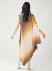 Luxury Pleats Asymmetric Dress