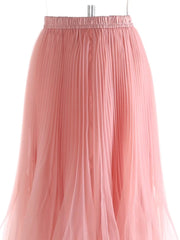 Luxury High-Waist Maxi Tulle Skirt